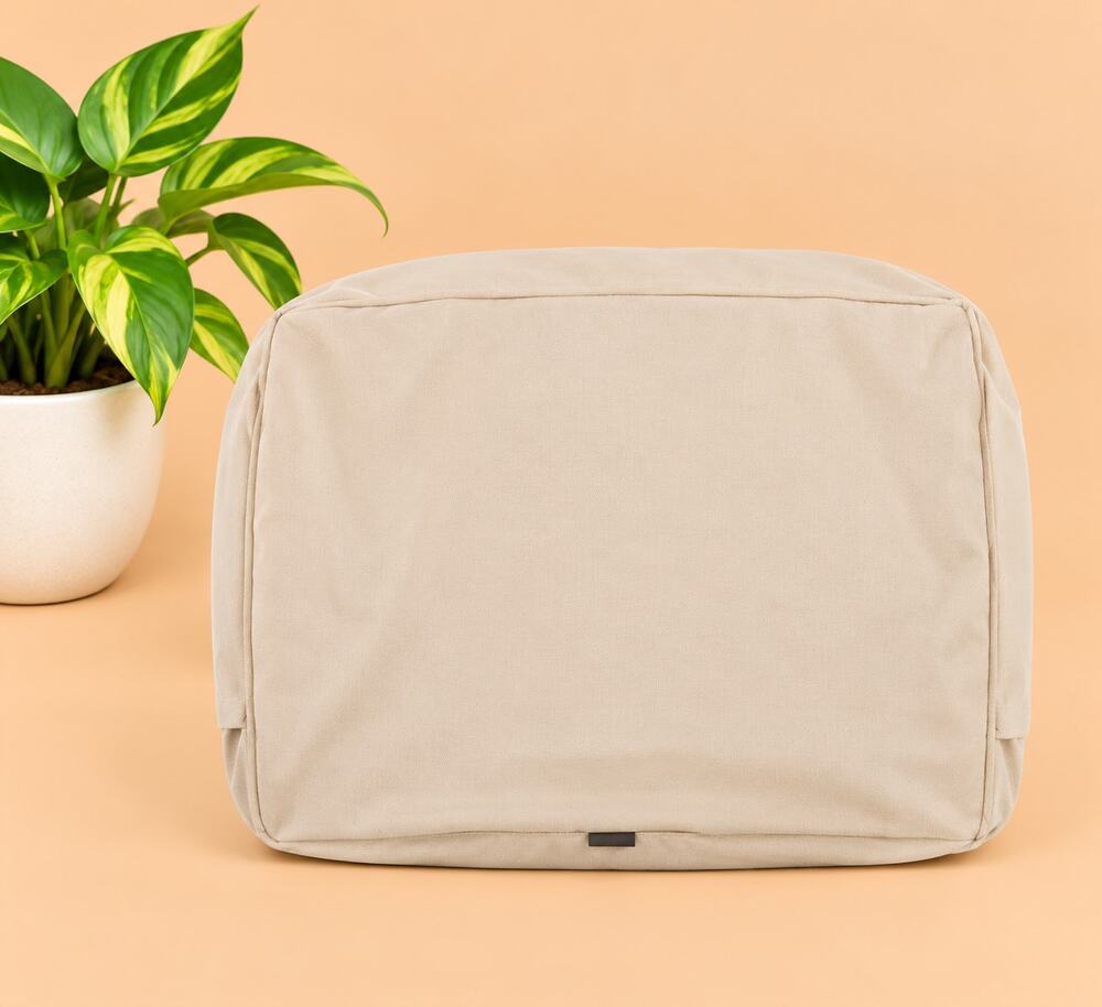 NWT Classic Accessories Montlake 23x22x4 Outdoor Cushion Slip Cover AntiqueBeige